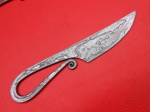 Ensemble de 4 lames en acier damas forgées à la main pour couteaux de chasse et de cuisine personnalisés, cadeau idéal pour les amis - Product Image 2