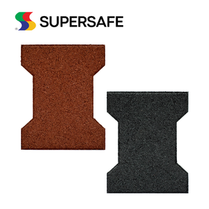 Tough Resilient Dog Bone Pavers 15-50mm Thick Anti-Slip Easy Installation for Outdoor Garden Play Areas Rubber Flooring - Product Image 3