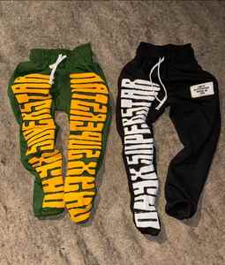 Pantalons de jogging évasés pour hommes en gros, personnalisables, en molleton uni, empilés - Product Image 5