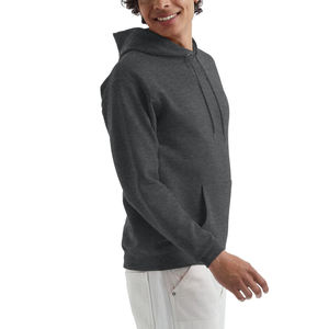 Sweats à capuche unis personnalisés pour hommes 100% coton poids lourd qualité de luxe éponge française surdimensionné Streetwear pulls à capuche pour hommes - Product Image 6