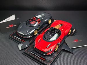 Modelo de Auto Ferrari Daytona SP3 Impreso en 3D de Alta Precisión a Escala 1/18 con <span class=keywords><strong>Ruedas</strong></span> Rojas Doradas de Fibra de <span class=keywords><strong>Carbono</strong></span>/Metal para Colección/Regalo - Product Image 6