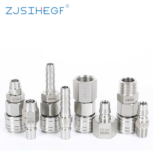 Zjsihegf SS304 Auto Lock Schnell kupplung Pneumatische Armaturen Luft kompressor anschlüsse Pneumatische Druckluft werkzeug kupplung - Product Image 1