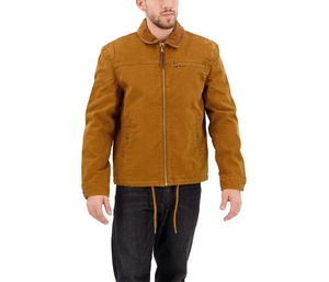 Veste de travail vintage Detroit à fermeture éclair, style personnalisé, écologique, 100% coton, grande taille, imperméable, coupe ample, vêtement en denim pour le printemps - Product Image 5