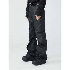 กางเกงหนังลำลองสำหรับผู้ชายแบบพอดีตัวปกติผ้าแคนวาสเนื้อนุ่มระบายอากาศทันสมัย - Product Image 2