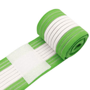 Custom Color Thick Weightlifting <b>Knee</b> <b>Wraps</b> Adjustable Non-Slip Hook Loop Closure Professional Grade Fitness Accessories - Product Image 3