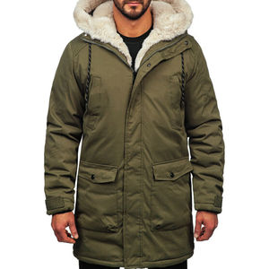 Veste parka tendance pour homme avec couette 300gsm entièrement chaude fabriquée avec le meilleur matériau Service OEM Veste parka personnalisée pour homme - Product Image 5
