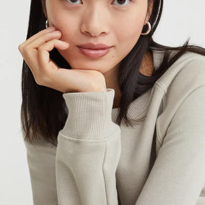 Sweat-shirt en éponge surdimensionné de haute qualité pour femmes sweat-shirts unis à capuche avec logo personnalisé vêtements - Product Image 2