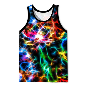 Débardeur à séchage rapide personnalisé Dye Sublimation Partout Impression Streetwear Débardeur sans manches imprimé graphique pour hommes personnalisés - Product Image 5
