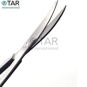 Thép không gỉ hoạt động mổ xẻ kéo thẳng cong vàng đen phiên bản cao cấp phẫu thuật kéo dụng cụ cứu thương - Product Image 6