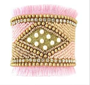 Pulseras Únicas de Cuentas de Semillas y Bordado con Patrones Personalizables, Pulsera de Cuentas de Vidrio de Moda con Certificación IGI - Product Image 5