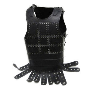 Armure musculaire en cuir noir médiéval à collectionner fabriqué à la main Cuirass armure musculaire en cuir noir médiéval Cuirass Inde décorative - Product Image 6