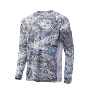 Camisas de pesca sublimadas de alta calidad Upf 50 + Sudadera CON CAPUCHA DE PESCA Anti-Uv ligera Camiseta de pesca de torneo de rendimiento - Product Image 2