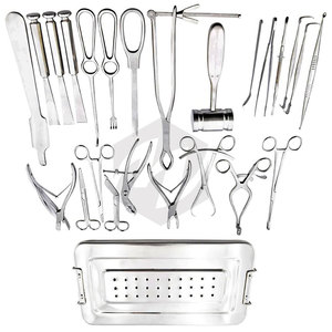 Juego de cirugía ortopédica básica, 25 Uds., Kit completo de instrumentos médicos quirúrgicos con caja, herramientas ortopédicas médicas de acero inoxidable - Product Image 3