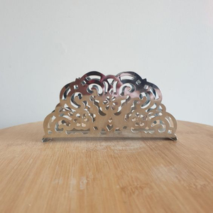 Made of Stainless Steel Tissue Stand in Wholesale Price <b>Silver</b> Round Napkin Holder Hotel <b>Table</b> Decor Tissue Stand - Product Image 2