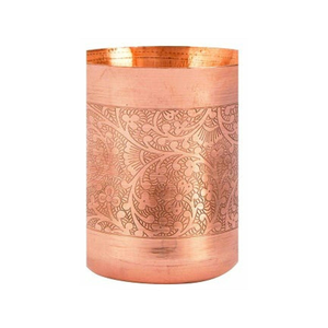 Verre de cuivre écologique de luxe fait à la main avec finition en cuivre lave-vaisselle prix bas-Saniya Handicraft Fournisseur - Product Image 2