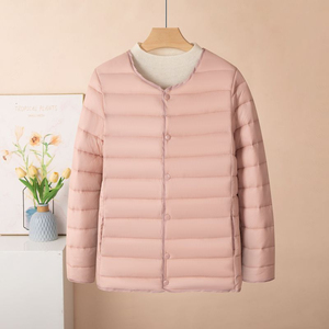 Doudoune longue pour femme élégante et ultra-chaude avec capuche et rembourrage en duvet pour la saison froide d'hiver en coton - Product Image 4