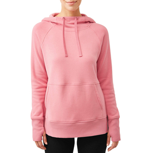 Nueva moda para mujer, sudaderas con capucha de lana de algodón, sudaderas a todo color con decoración de insignia, ropa de invierno hecha en Pakistán - Product Image 1