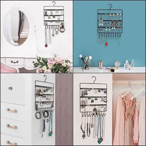 Elegant <b>Metal</b> Jewelry Stand Display Rack for Necklaces Earrings and <b>Bracelets</b> from Indian Supplier for Bulk Export - Product Image 4