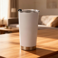 Vaso Térmico Personalizado EffiPrint Print Demand de Acero Inoxidable, Ecológico, Antiderrames, Aislado al Vacío, de 20 oz, para Regalos Empresariales