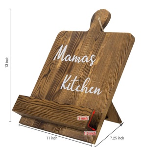 Most Popular High Selling Cookbook <b>Stand</b> Acacia Wooden Marble Chopping Board <b>Recipe</b> Holder <b>Recipe</b> <b>Book</b> <b>Stand</b> <b>for</b> Countertop - Product Image 6