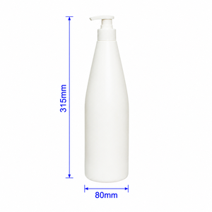 Botella de Plástico PP Raketa con Tapa Dosificadora, Reciclable, 1000 ml, para Envasado de Jabón Líquido, Champú, Detergente y Productos Químicos - Product Image 1