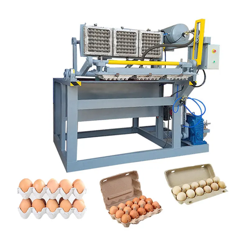 계란 트레이 생산 기계 6 계란 상자 성형 기계 계란 트레이 만들기