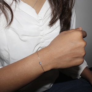 Pulsera de Moissanita en Forma de Pera de 0.26 ctw al por Mayor en Plata de Ley 925, Accesorio de Moda para Uso Diario Más Demandado, Estilo Popular - Product Image 2