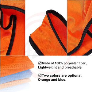 Baberos de equipo de fútbol Deportivo Chalecos de entrenamiento de fútbol personalizados Baberos de entrenamiento reversibles con logotipo personalizado - Product Image 4