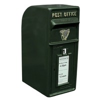 Buzón de Correo Real de Hierro de Alta Calidad, Estilo Británico Rojo, Montado en la Pared, para Exterior, con Cerradura, Precio de Fábrica