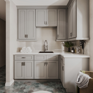 Armoires de cuisine traditionnelles aux normes américaines avec comptoirs complets Stockage de carcasses en contreplaqué pour un rangement efficace dans la cuisine - Product Image 1