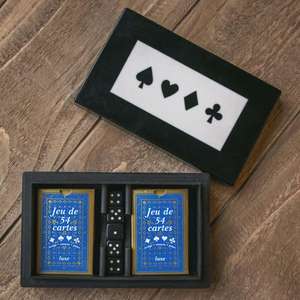 Juego de cartas y dados para jugar en interiores, caja de juego, ideas de regalos únicos, precio al por mayor - Product Image 1