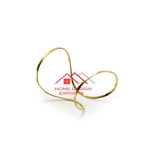 Dernier modèle Vente à chaud Rond de serviette en métal pour hôtel et mariage Accessoires de décoration au prix de gros Doré - Product Image 4