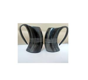 Indian Handicrafts Buffalo Horn Mug Luxury Quality Real Buffalo Horn Mug for Home <b>Bar</b> Coffee Mug Affordable Price - Product Image 3