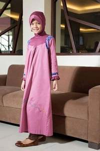 Elegante vestido de baile 2024 Abaya vestido modesto para niños mejor calidad y precio de fábrica cintura natural para trajes de hija - Product Image 4