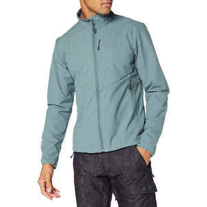 2024 chaqueta de esquí Varsity de concha suave de calle para hombre, cremallera completa, a prueba de viento, transpirable, diseño de Letterman de moda, Patchwork - Product Image 1