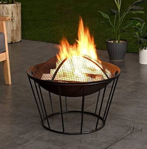 Antique Finish Cast Iron Multi-function Heat <b>Fire</b> <b>Pit</b> Durable Outdoor Fireplace for Patios Gardens Backyards Available Wholesale - Product Image 1