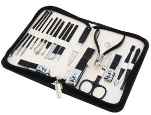 Multi Functional Luxurious 18-Piece Stainless Steel Manicure Pedicure Set 3-in-1 <b>Nail</b> Clipper World Precision Surgical Leather - Product Image 5