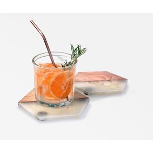 Sous-verres en bois enduits de résine fonctionnelle à haute demande Mélange de style et de praticité Co9aster disponible à la vente - Product Image 2