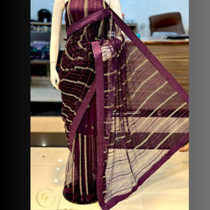 Elegant Black Sequin Anarkali <b>Saree</b> for Party Wedding & Formal Wear | Custom Stitching Available - Product Image 4