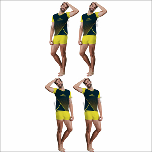 Ensemble t-shirt et short personnalisés pour hommes OEM Sportswear pour hommes t-shirt à manches courtes et short ensemble deux pièces - Product Image 6