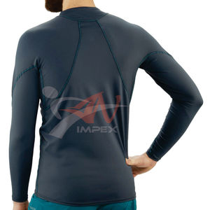 Logo personnalisé de haute qualité manches complètes surf MMA Bjj Compression Spandex chemises conception sublimée vente en gros Rash Guard - Product Image 3