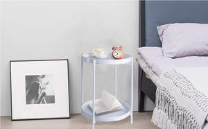 Table en métal pour les besoins de mobilier d'intérieur et d'extérieur avec un corps en acier résistant à la rouille et un design de support équilibré - Product Image 3