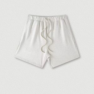 Cotton Terry Shorts <b>Men's</b> Gym Sweat Shorts Casual Joggers <b>Elastic</b> Waist <b>Trousers</b> Hip Hop Shorts <b>Men</b> - Product Image 5