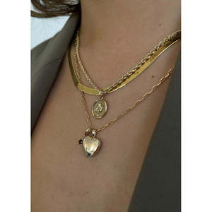 Pendentifs porte-bonheur religieux Ma-eum en grenat pierre de naissance avec motif pyramidal en or 14 carats, plaqué rhodium et or rose, pour cadeaux - Product Image 3