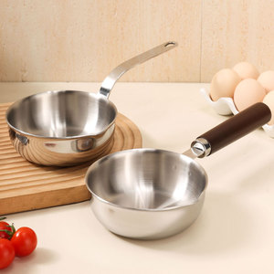 Mini Sartén <span class=keywords><strong>de</strong></span> Acero Inoxidable 304, Triple Capa, Fondo Plano, Apta para Gas e Inducción, para Huevos Fritos y Desayunos <span class=keywords><strong>Saludables</strong></span> - Product Image 3