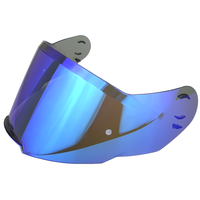 Visera para Casco Shaft 562, para Modelo 562, Visor Cromado para Casco con Amplificador, Visor de Repuesto para Casco
