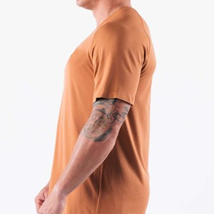 Camiseta de calle para hombre, Camiseta ajustada de gran tamaño regular informal de peso pesado 450GSM con logotipo personalizado, camiseta lavada con ácido - Product Image 5