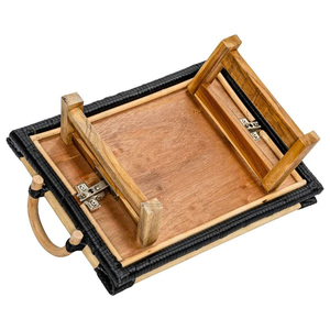 Plateau de lit en rotin en bois naturel de haute qualité pour servir des aliments dans la cuisine accessoires de maison décor artisanat au Vietnam - Product Image 4