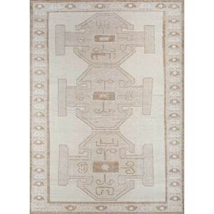 Tapis en laine Thyme Ivory à motifs géométriques et abstraits pour la maison, le salon, le couloir, l'entrée, modèle puzzle rectangulaire - GS-44 - Product Image 1