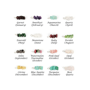 Natural Raw Moonstone Gemstone Chips Gold Plated <b>Birthstone</b> Charms, Monthly Stone <b>Pendants</b> for Jewelry Making - Product Image 6